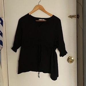 Black tunic top